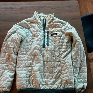 Quarter zip Patagonia women’s small mint green